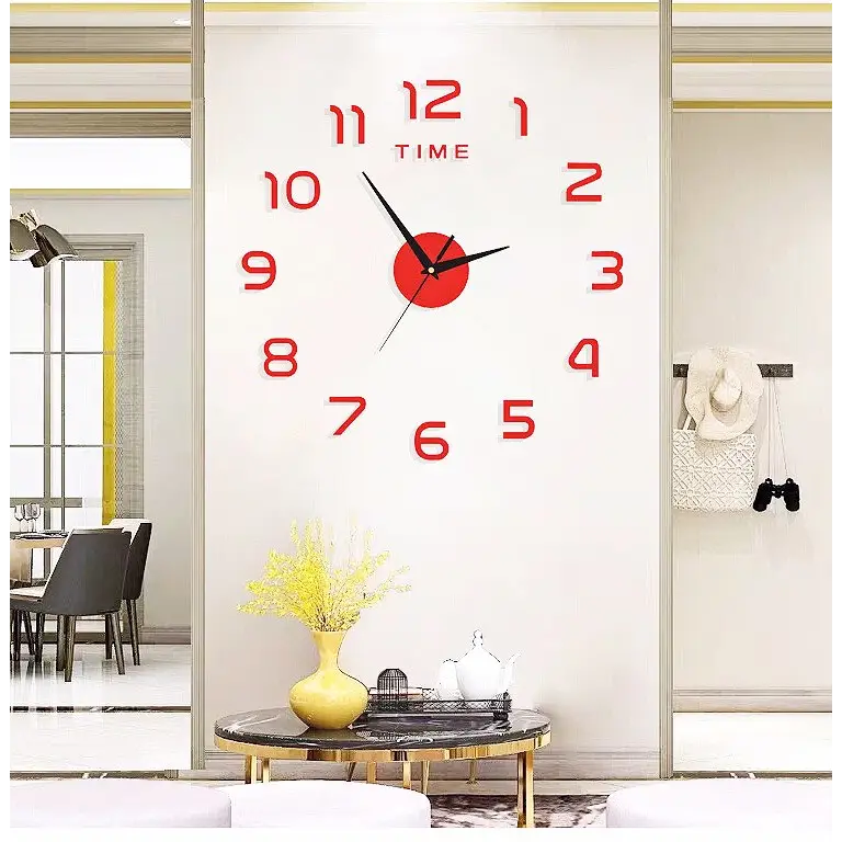 horloge murale 3d sans cadre - horloge-industrielle
