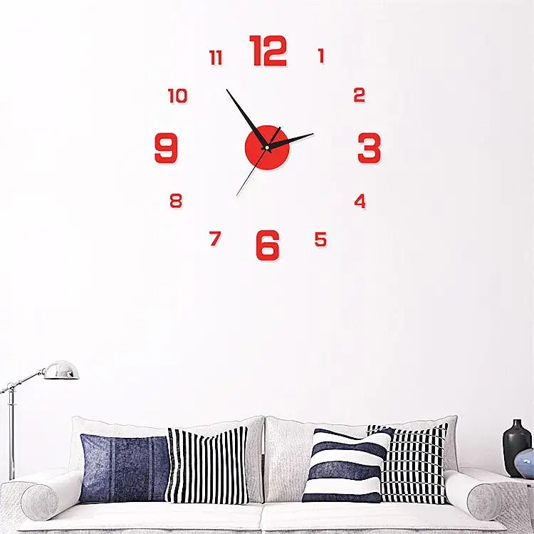 horloge murale 3d sans cadre - horloge-industrielle