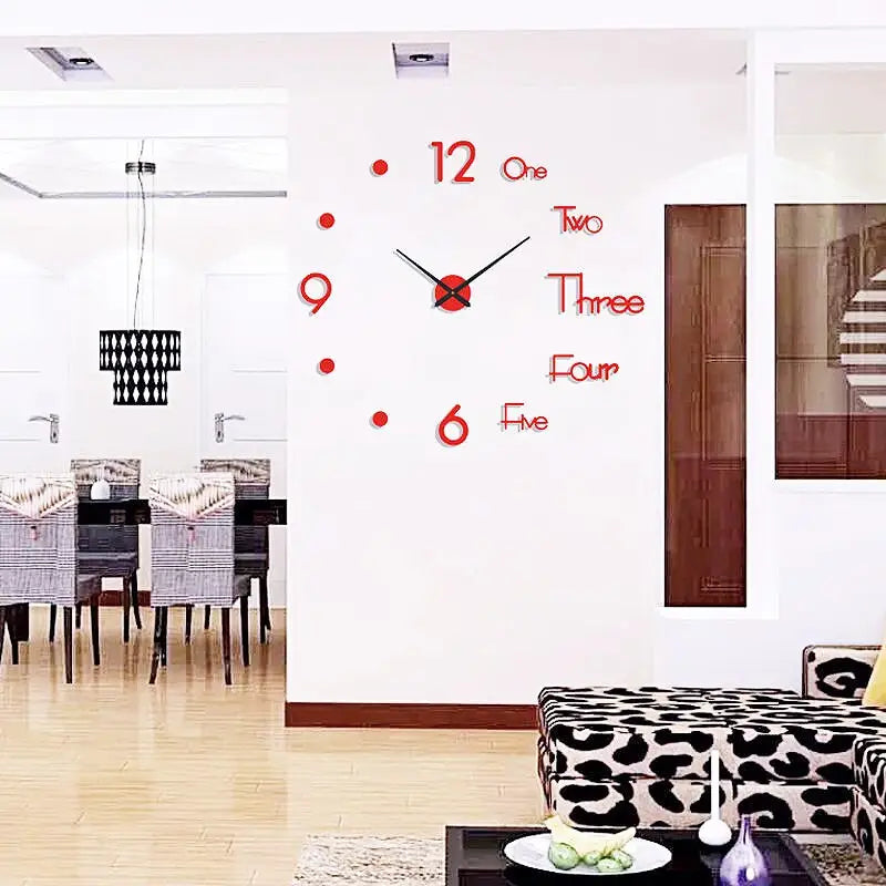 horloge murale 3d sans cadre - horloge-industrielle