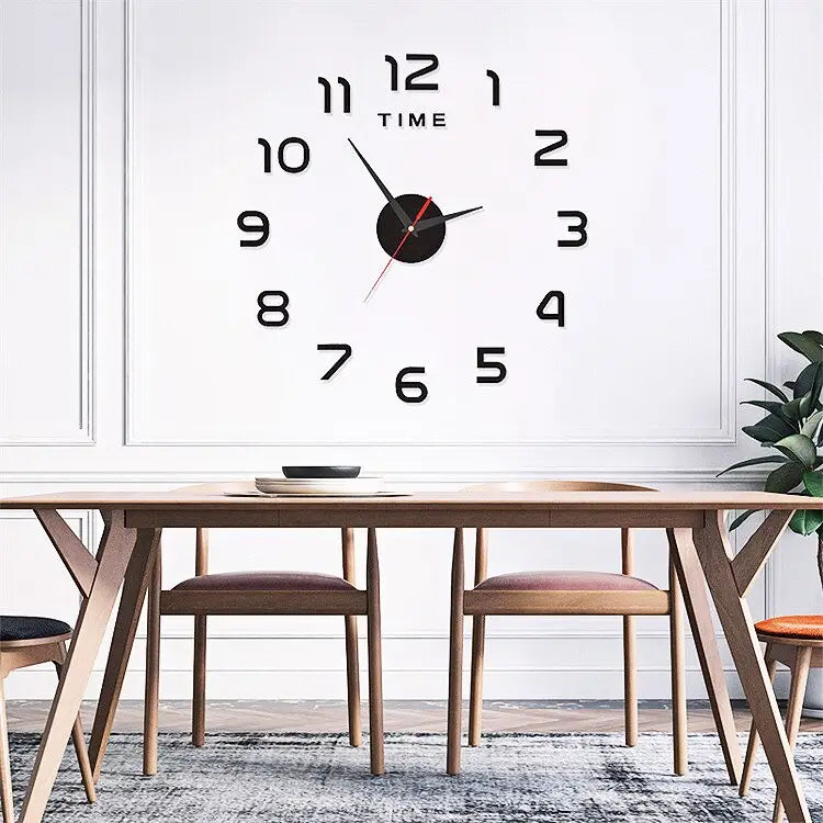 horloge murale 3d sans cadre - horloge-industrielle