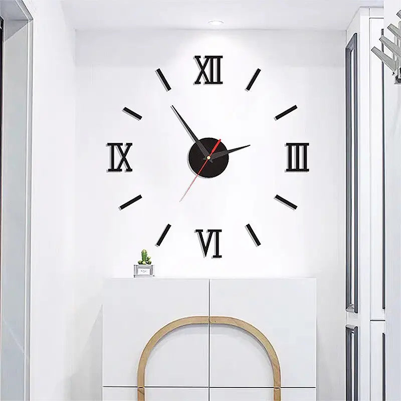 horloge murale 3d sans cadre - horloge-industrielle