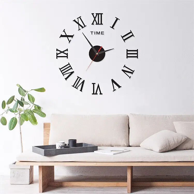 horloge murale 3d sans cadre - horloge-industrielle