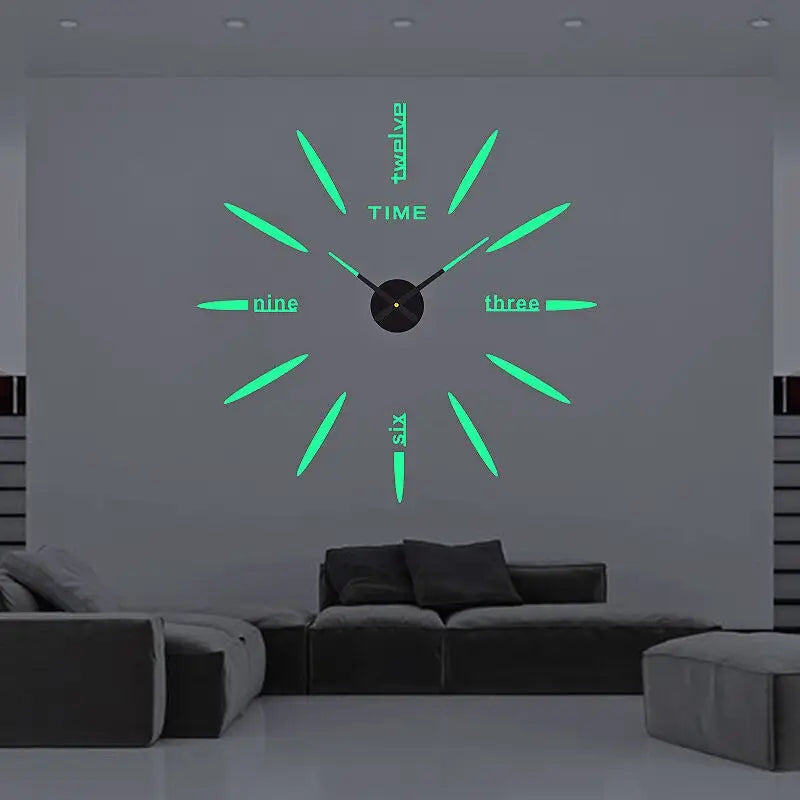 horloge murale 3d sans cadre - horloge-industrielle