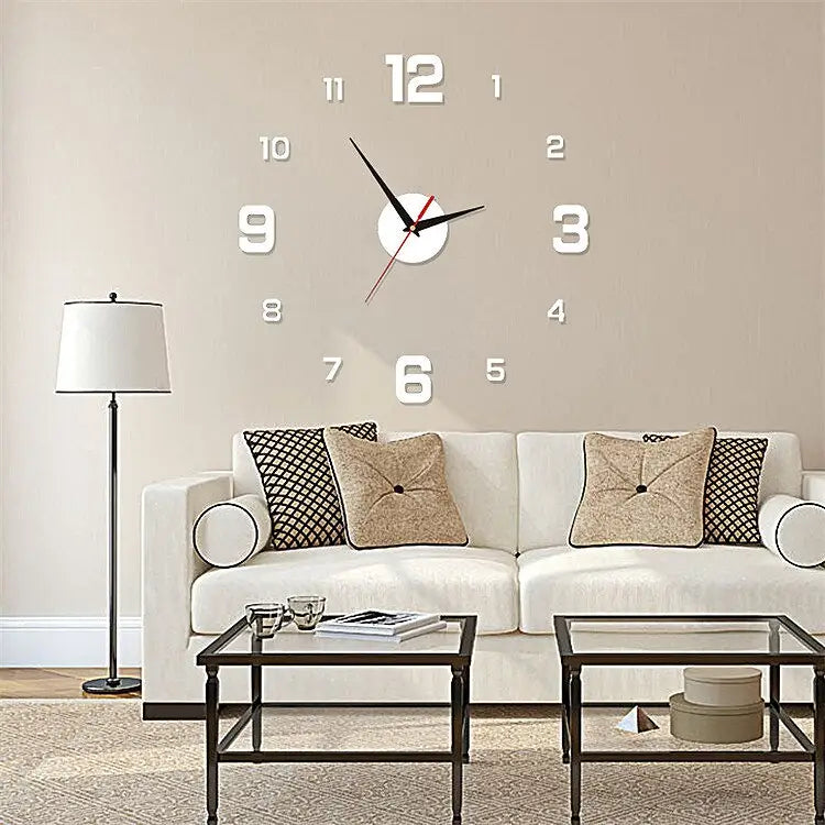 horloge murale 3d sans cadre - horloge-industrielle