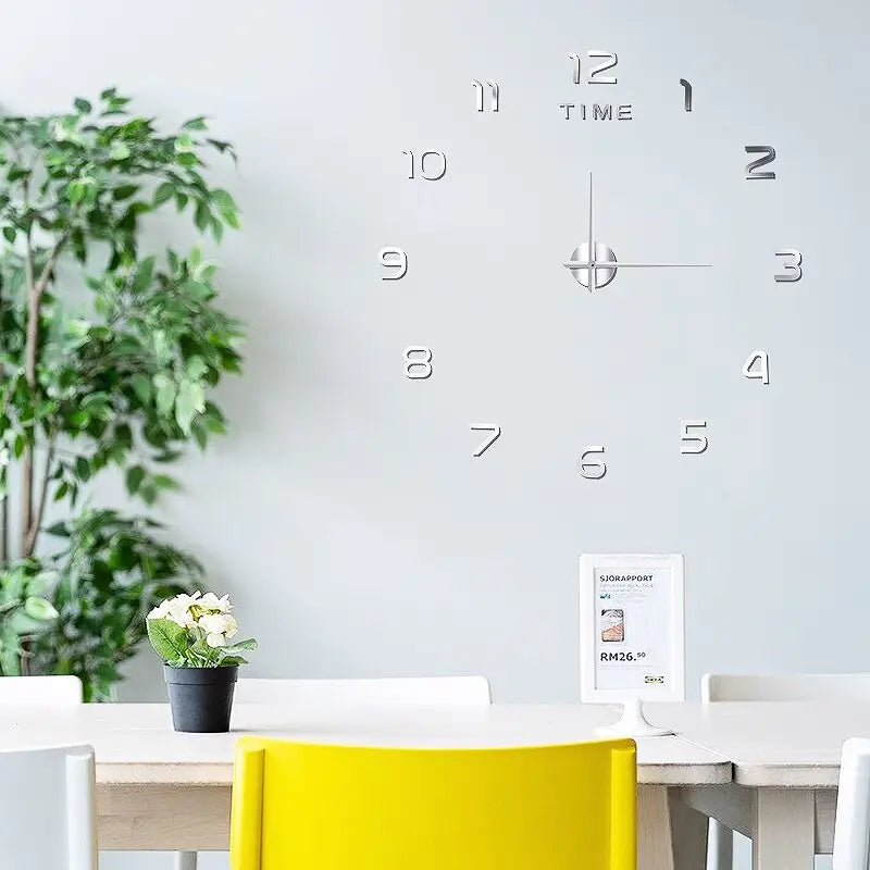 horloge murale 3d sans cadre - horloge-industrielle