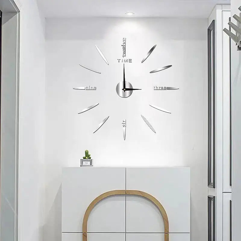 horloge murale 3d sans cadre - horloge-industrielle