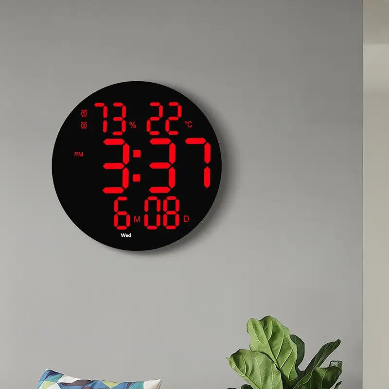 horloge murale avec temperature - horloge-industrielle