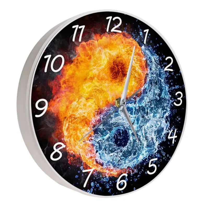 Horloge murale Yin Yang - horloge-industrielle
