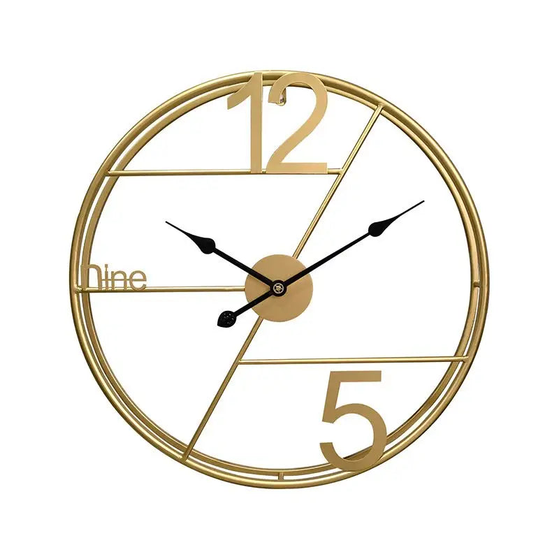 Horloge Noir Et Or - horloge-industrielle