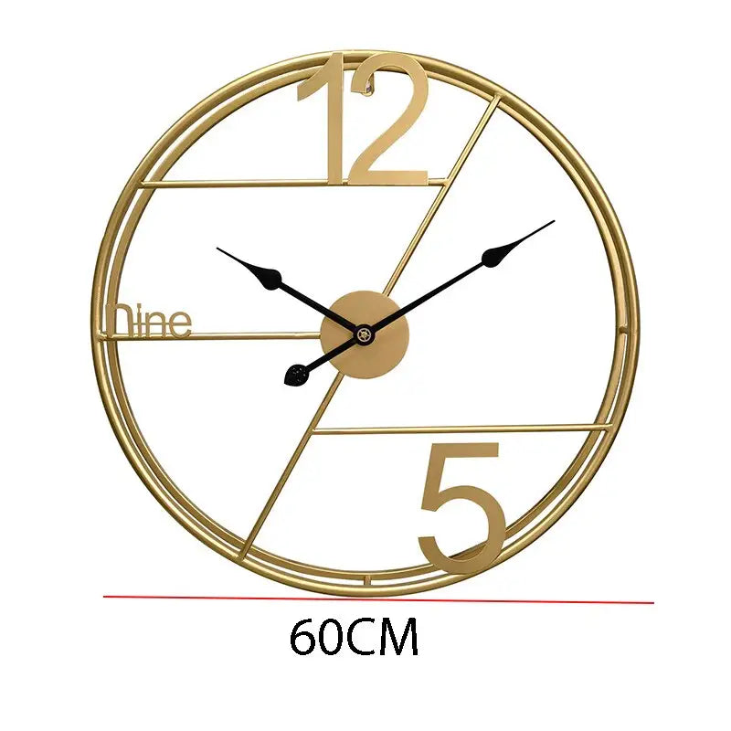 Horloge Noir Et Or - horloge-industrielle