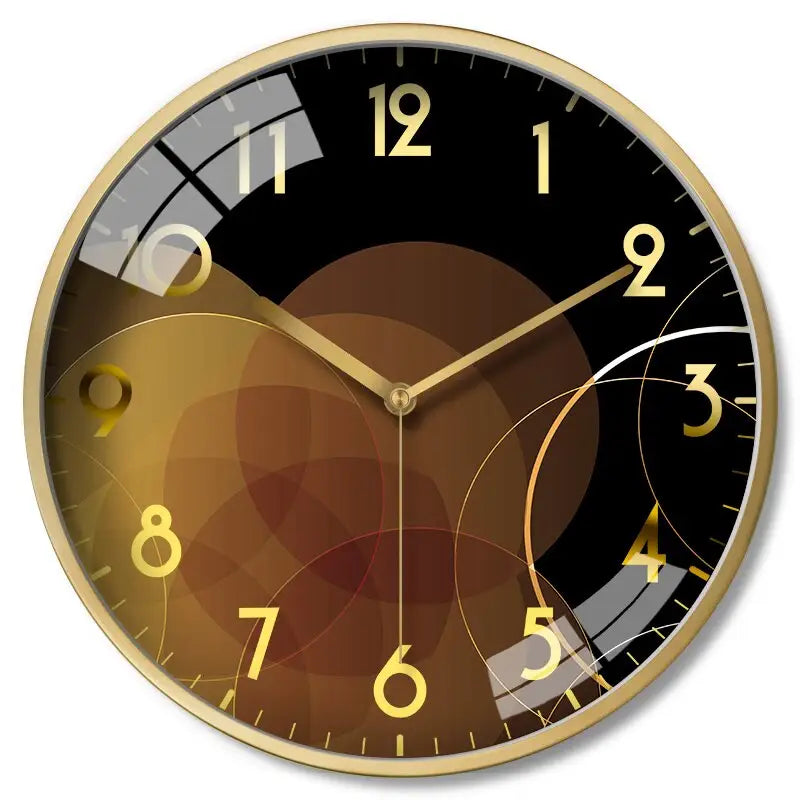 horloge noir et doré - horloge-industrielle