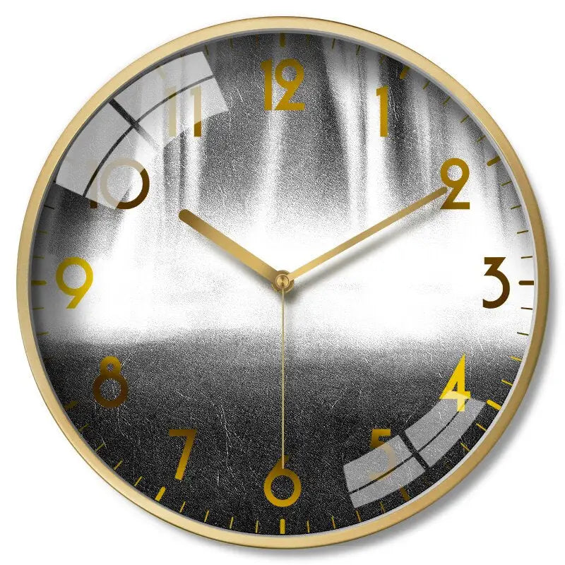 horloge noir et doré - horloge-industrielle