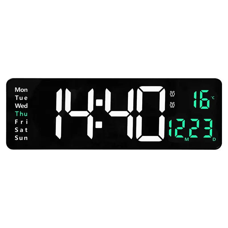 horloge numérique rectangulaire - horloge-industrielle