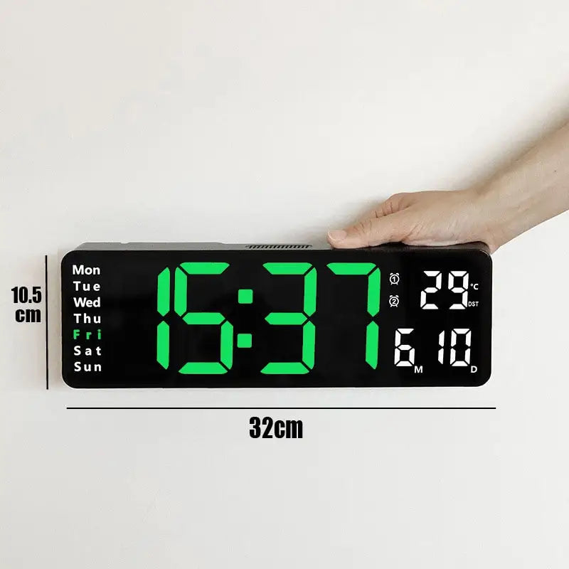 horloge numérique rectangulaire - horloge-industrielle