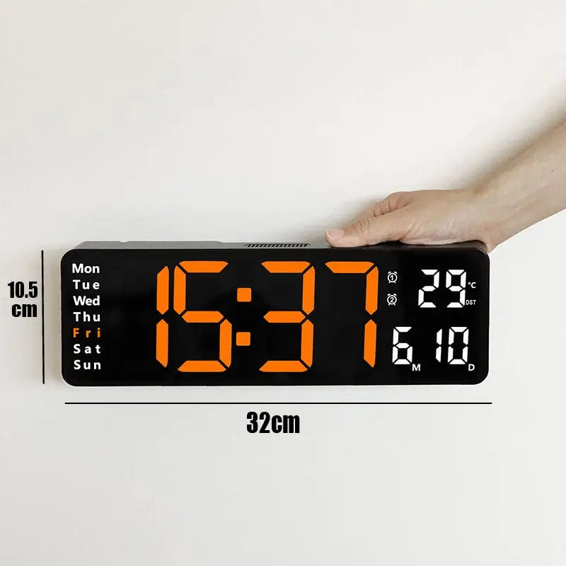 horloge numérique rectangulaire - horloge-industrielle