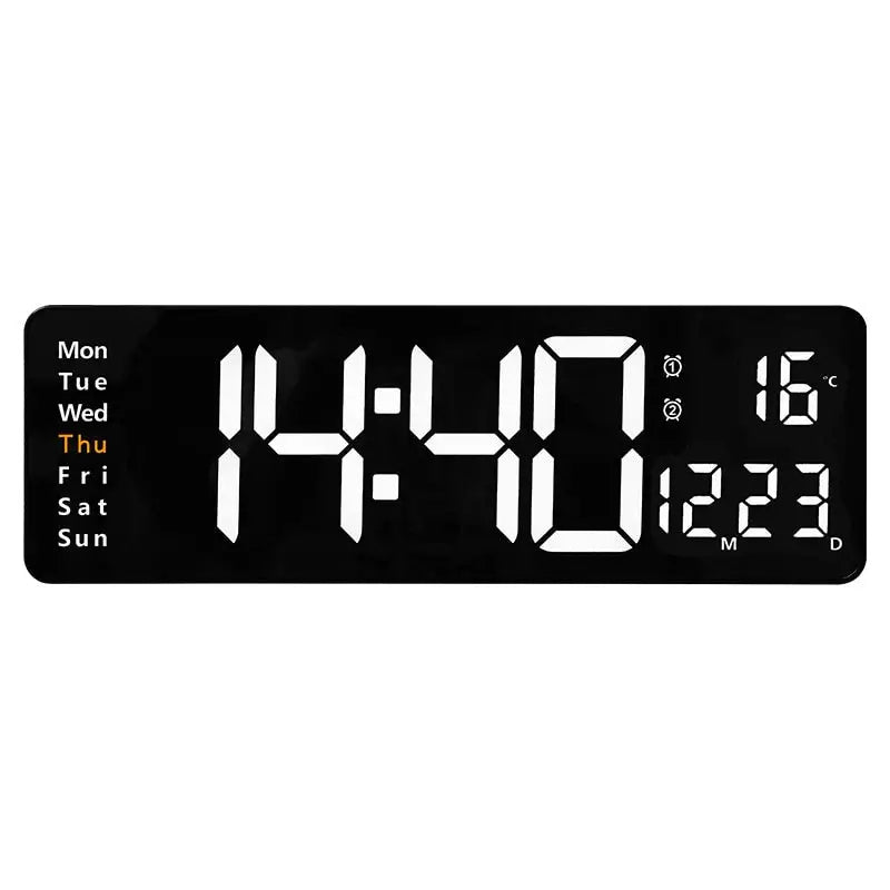 horloge numérique rectangulaire - horloge-industrielle