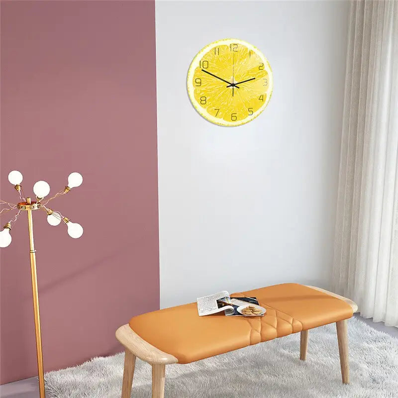 horloge orange - horloge-industrielle