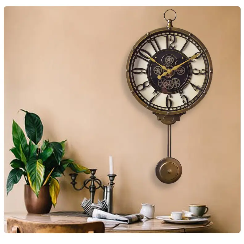 horloge originale salon - horloge-industrielle