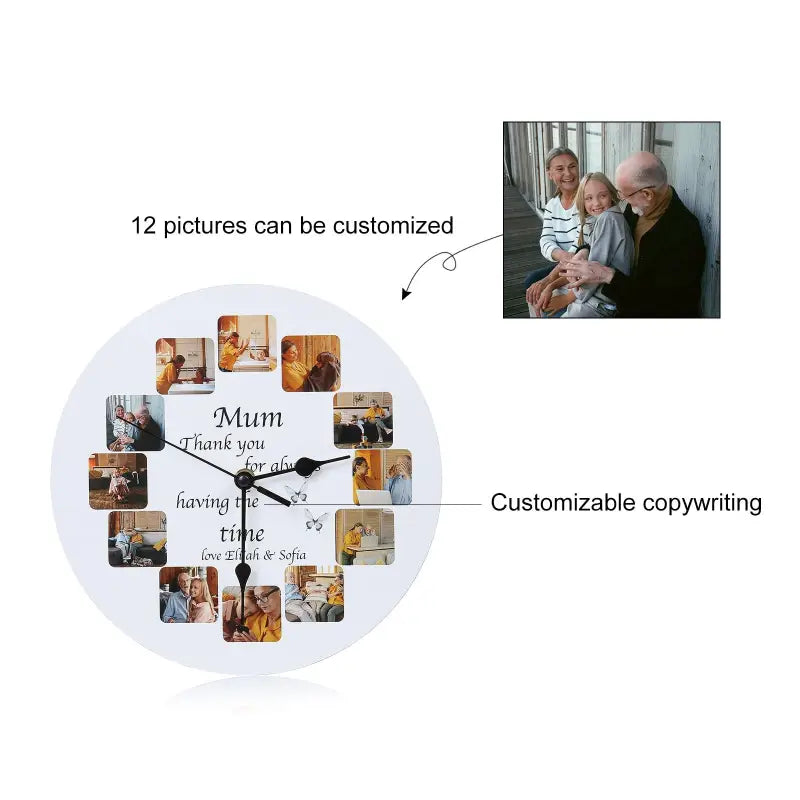 horloge personnalisée avec photos - horloge-industrielle