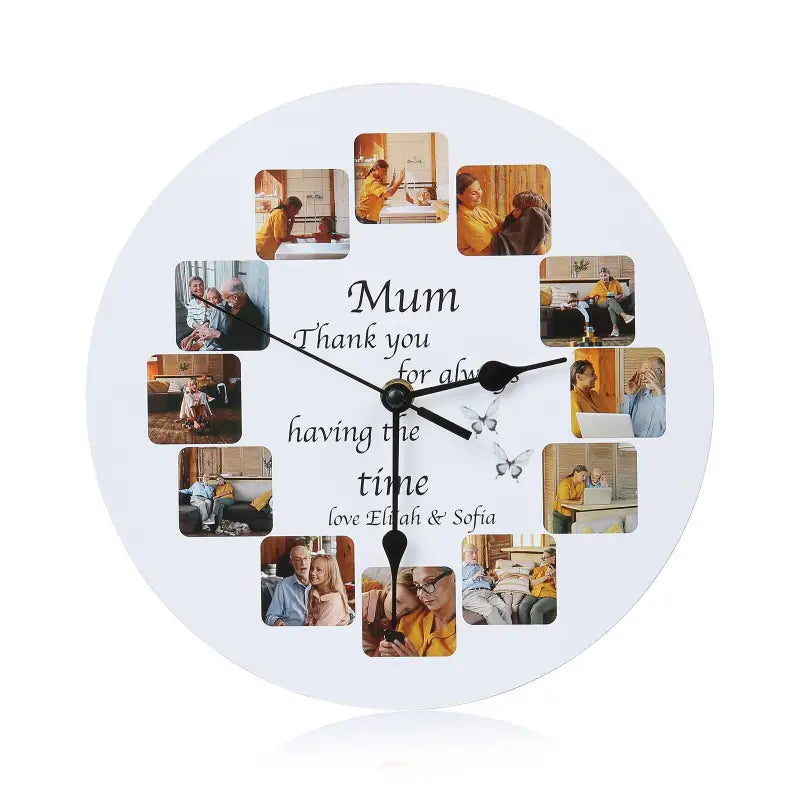horloge personnalisée avec photos - horloge-industrielle