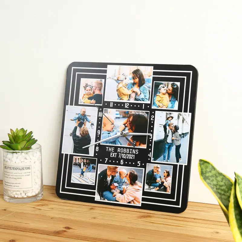 horloge personnalisée avec photos - horloge-industrielle