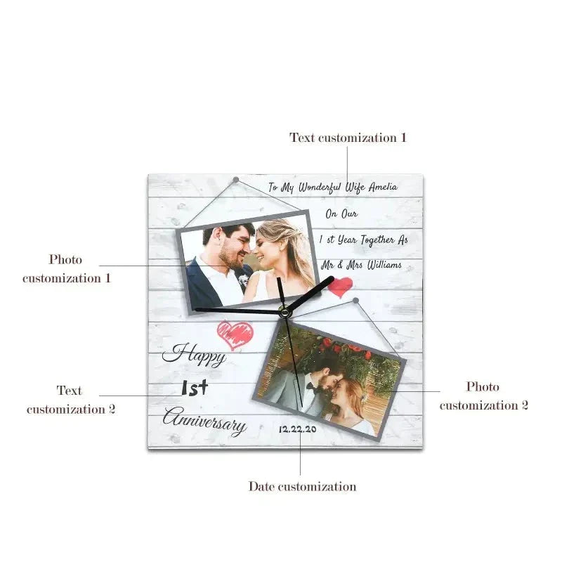 horloge personnalisée avec photos - horloge-industrielle