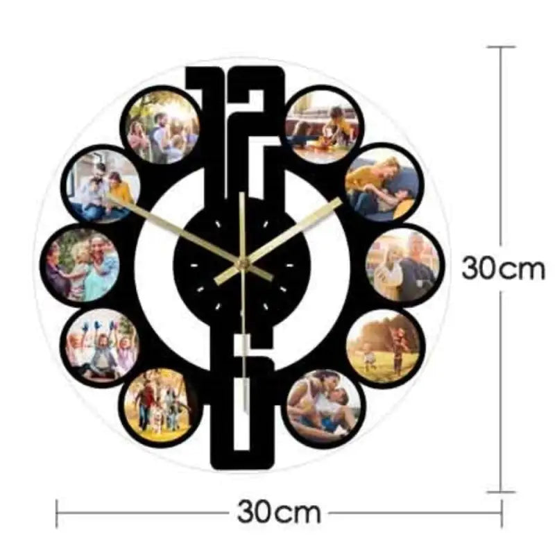 horloge photo personnalisée - horloge-industrielle