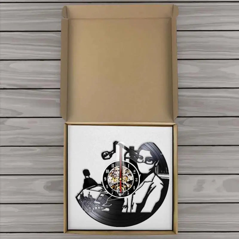 Horloge Platine Vinyle - horloge-industrielle