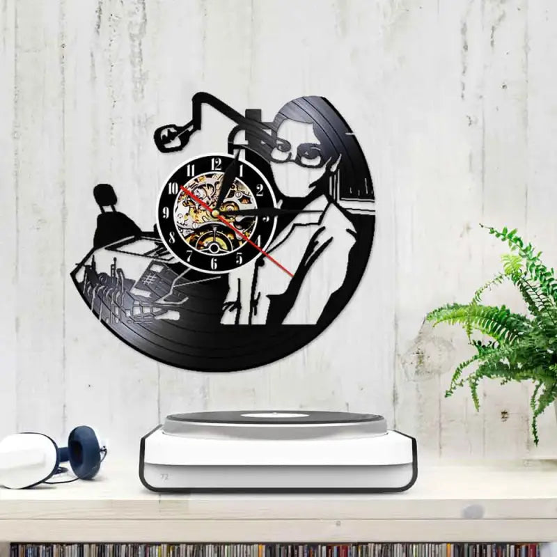 Horloge Platine Vinyle - horloge-industrielle