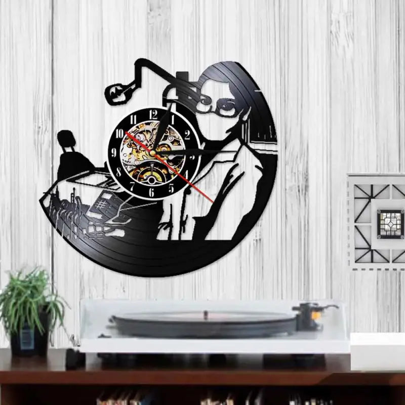 Horloge Platine Vinyle - horloge-industrielle