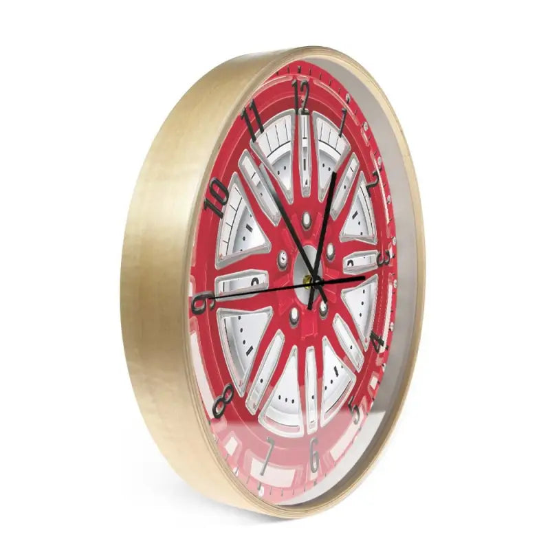 horloge pneu rouge - horloge-industrielle