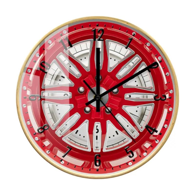 horloge pneu rouge - horloge-industrielle