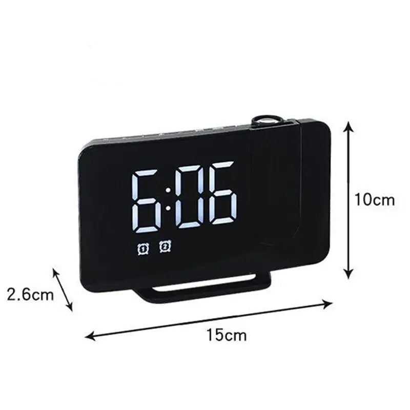 horloge radio à projection LED - horloge-industrielle