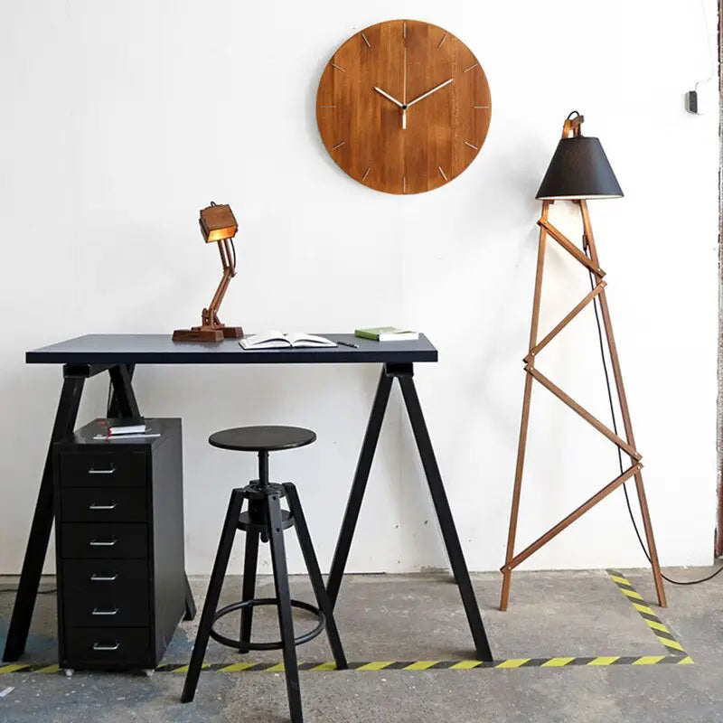 horloge scandinave bois - horloge-industrielle