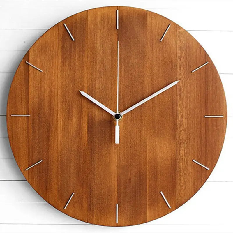 horloge scandinave bois - horloge-industrielle
