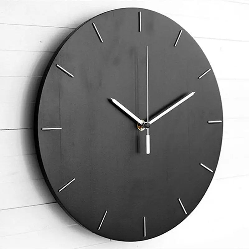 horloge scandinave bois - horloge-industrielle