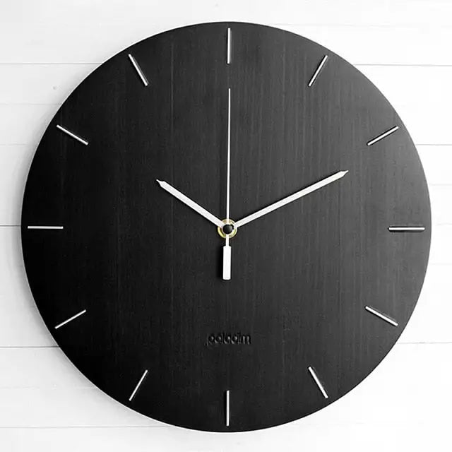 horloge scandinave bois - horloge-industrielle