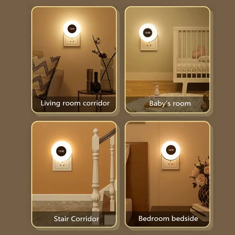 Horloge veilleuse LED - horloge-industrielle