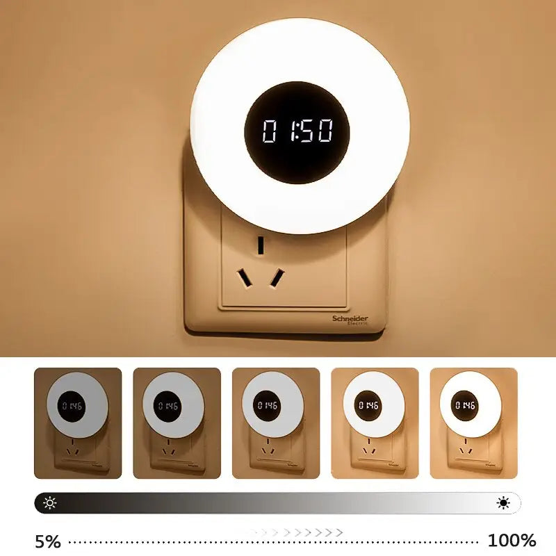 Horloge veilleuse LED - horloge-industrielle