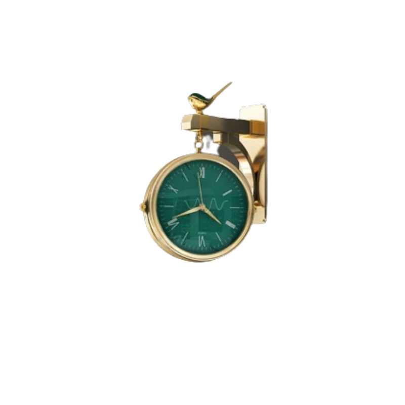 Horloge Double Face Noire 50 cm — Potence
