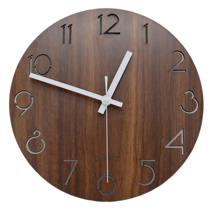 Horloge Noel en Bois