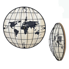 Horloge Globe Terrestre Vintage
