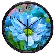 Horloge Fleurie Bleue