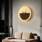 Horloge Murale Bois et Metal à Led