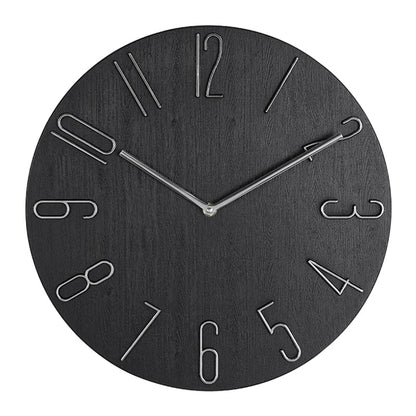 Horloge Murale Simple Noire