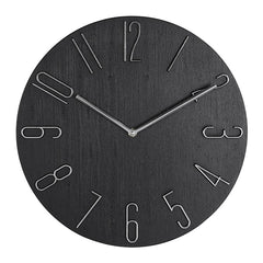 Horloge Murale Simple Noire