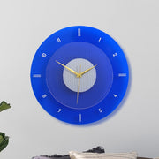 Horloge Murale Bleu Design