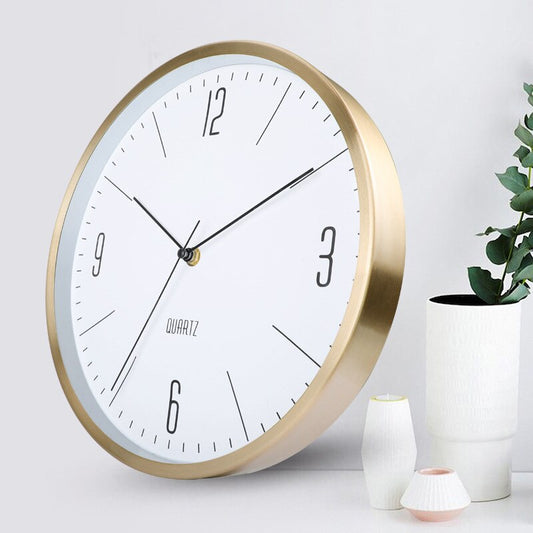 Horloge Or et Blanc