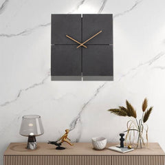 Horloge Bois Et Noir