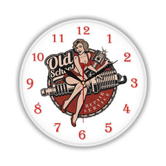 Horloge Pin Up Garage